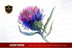 Vibrant flower clipart png Product Image 1