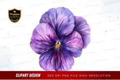 Purple flower clipart png Product Image 1