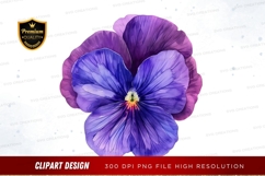 Vibrant purple flower clipart png Product Image 1