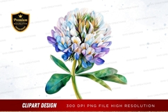 Blue and white flower clipart png Product Image 1