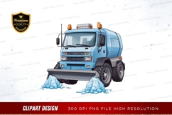 Snowplow truck clipart png Product Image 1