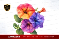 Vibrant flower bouquet clipart png Product Image 1