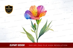 Colorful flower clipart png Product Image 1