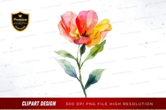 Vibrant flower clipart png Product Image 1