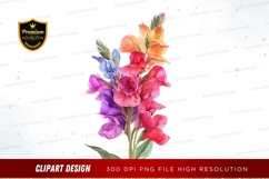 Colorful flower bouquet clipart png Product Image 1