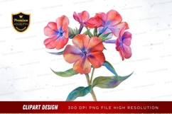 Vibrant flower bouquet clipart png Product Image 1