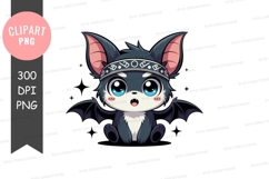 Cute bat clipart png Product Image 1