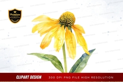 Yellow flower clipart png Product Image 1