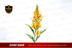 Yellow flower clipart png Product Image 1