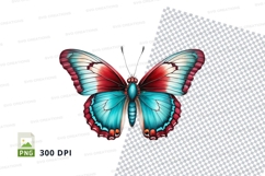 Colorful butterfly clipart png Product Image 1
