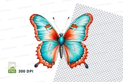 Colorful butterfly clipart png Product Image 1