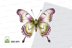Elegant butterfly clipart png Product Image 1