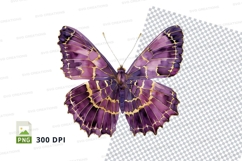 Elegant purple butterfly clipart png Product Image 1