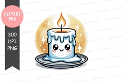 Cute birthday candle clipart png Product Image 1