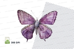 Elegant purple butterfly clipart png Product Image 1