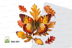 Autumn butterfly clipart png Product Image 1
