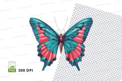 Colorful butterfly clipart png Product Image 1
