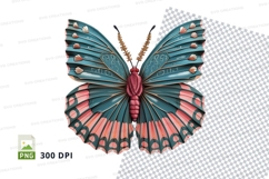Colorful butterfly clipart png Product Image 1