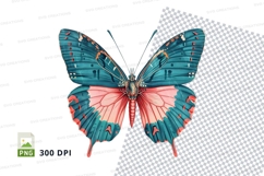Colorful butterfly clipart png Product Image 1