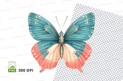 Colorful butterfly clipart png Product Image 1