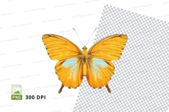 Vibrant yellow butterfly clipart png Product Image 1