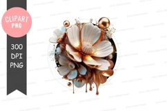 Elegant floral design with golden accents Product Image 1