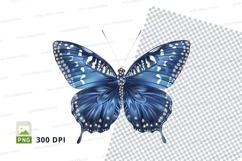 Blue butterfly clipart png Product Image 1