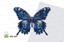 Blue butterfly clipart png Product Image 1