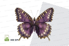 Elegant purple butterfly clipart png Product Image 1