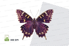 Elegant purple butterfly clipart png Product Image 1