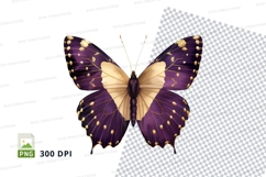 Elegant purple butterfly clipart png Product Image 1