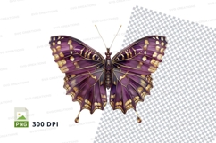 Elegant purple butterfly clipart png Product Image 1