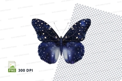 Starry night butterfly clipart png Product Image 1