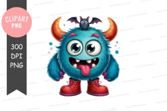 Playful monster with bat Product Image 1