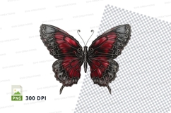 Stained glass butterfly clipart png Product Image 1