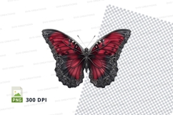Elegant gothic butterfly clipart png Product Image 1