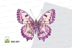 Purple butterfly clipart png Product Image 1