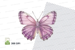 Purple butterfly clipart png Product Image 1