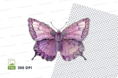 Elegant purple butterfly clipart png Product Image 1