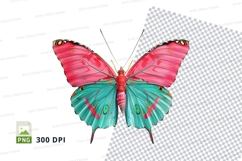 Colorful butterfly clipart png Product Image 1