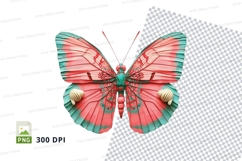 Colorful butterfly clipart png Product Image 1