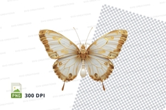 Golden butterfly clipart png Product Image 1