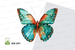 Colorful butterfly clipart png Product Image 1