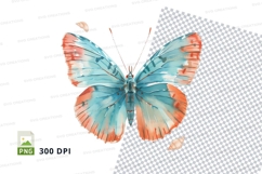 Colorful butterfly clipart png Product Image 1