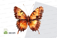 Golden butterfly clipart png Product Image 1
