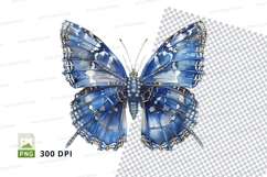 Blue butterfly clipart png Product Image 1