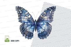 Blue butterfly clipart png Product Image 1