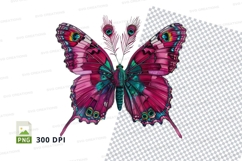 Colorful butterfly clipart png Product Image 1