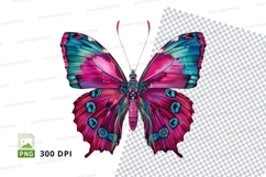 Vibrant butterfly clipart png Product Image 1