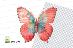 Colorful butterfly clipart png Product Image 1
